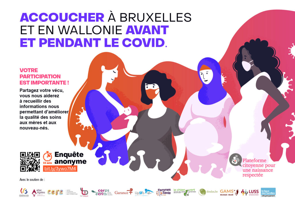 Accoucher à Bruxelles et en Wallonie avant et pendant le COVID – Les résultats